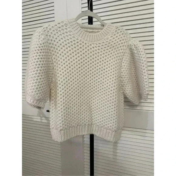 New NWT Anine Bing Puff-Sleeve Brittany Sweater Sz L Retails $440 - Picture 11 of 11